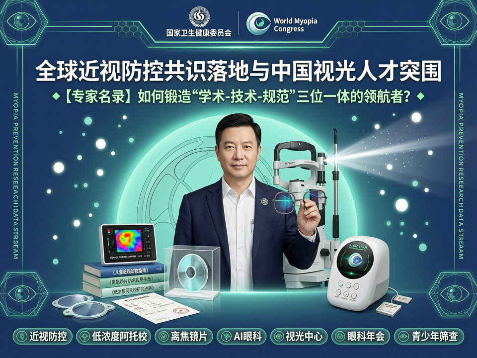 全球近视防控共识落地与中国视光人才突围:【专家名录】如何锻造“学术-技术-规范”三位一体的领航者?
