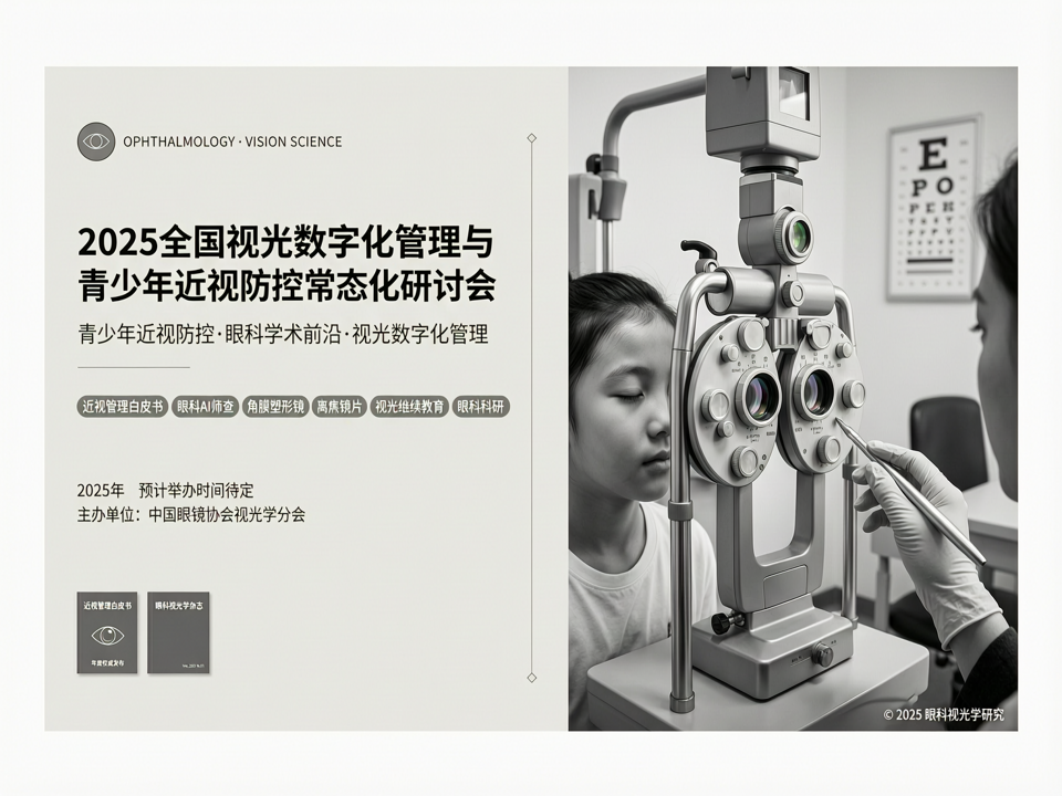 2025全国视光数字化管理与青少年近视防控常态化研讨会