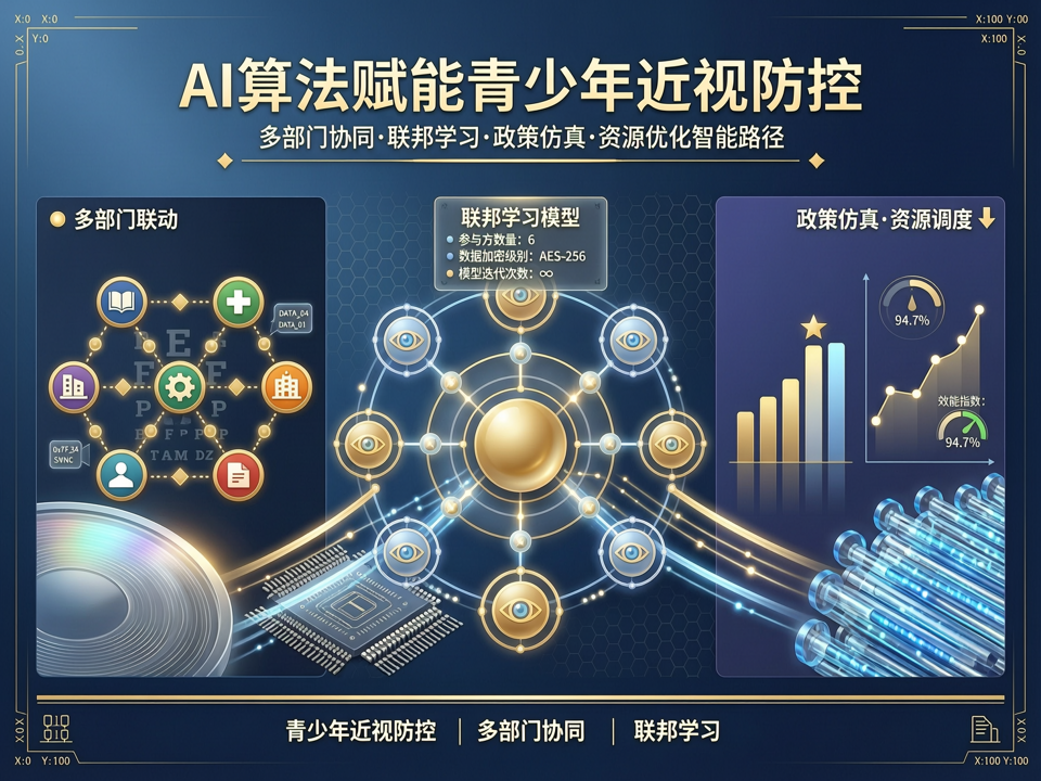 算法解析青少年近视防控政策的多部门协同效应:从数据融合到资源优化的智能路径