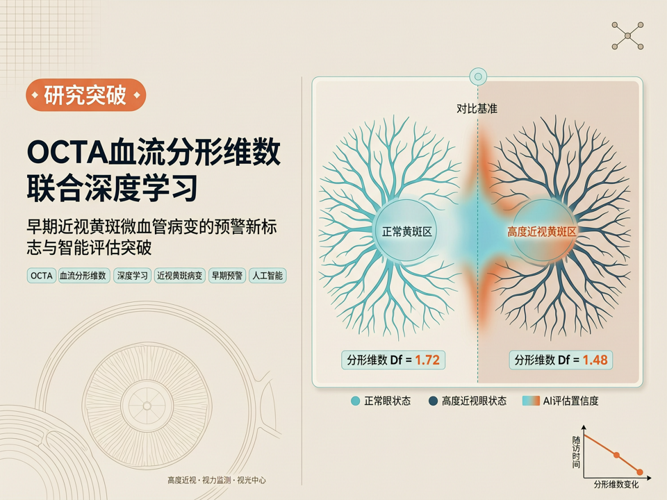 OCTA血流分形维数联合深度学习:早期近视黄斑微血管病变的预警新标志与智能评估突破