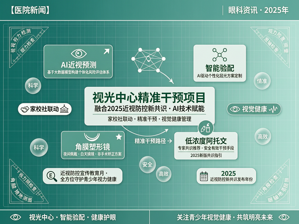 融合2025近视防控新共识与AI技术,我院视光中心启动家校社联动精准干预项目