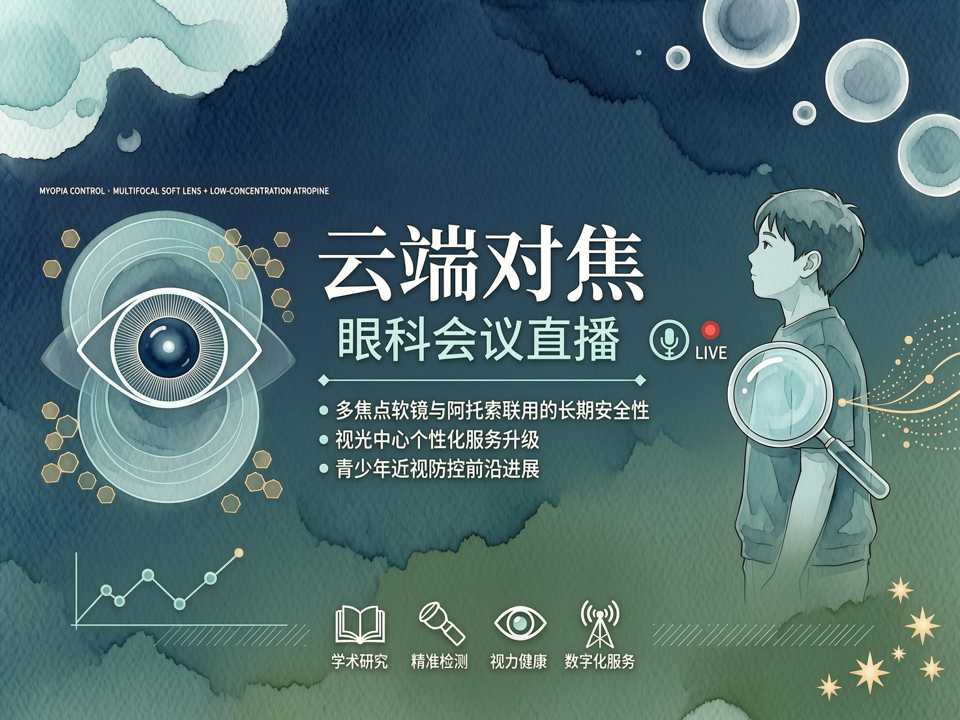 云端对焦:眼科会议直播透视多焦点软镜与阿托品联用的长期安全性及视光中心个性化服务升级