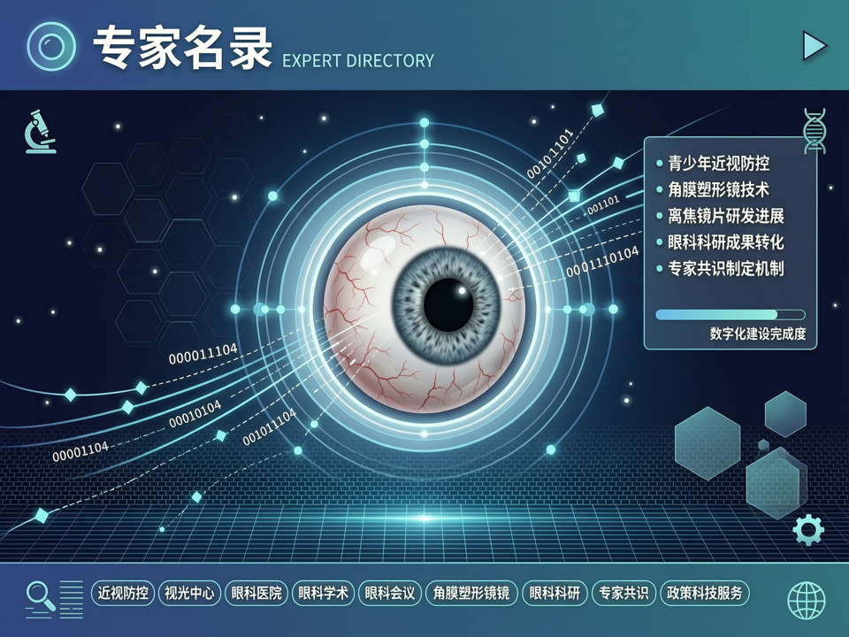近视防控深化与视光中心数字化浪潮:【专家名录】如何锻造“政策-科技-服务”协同的创新枢纽?