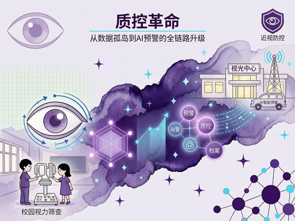 校园视力筛查“质控革命”:从数据孤岛到AI预警的全链路升级