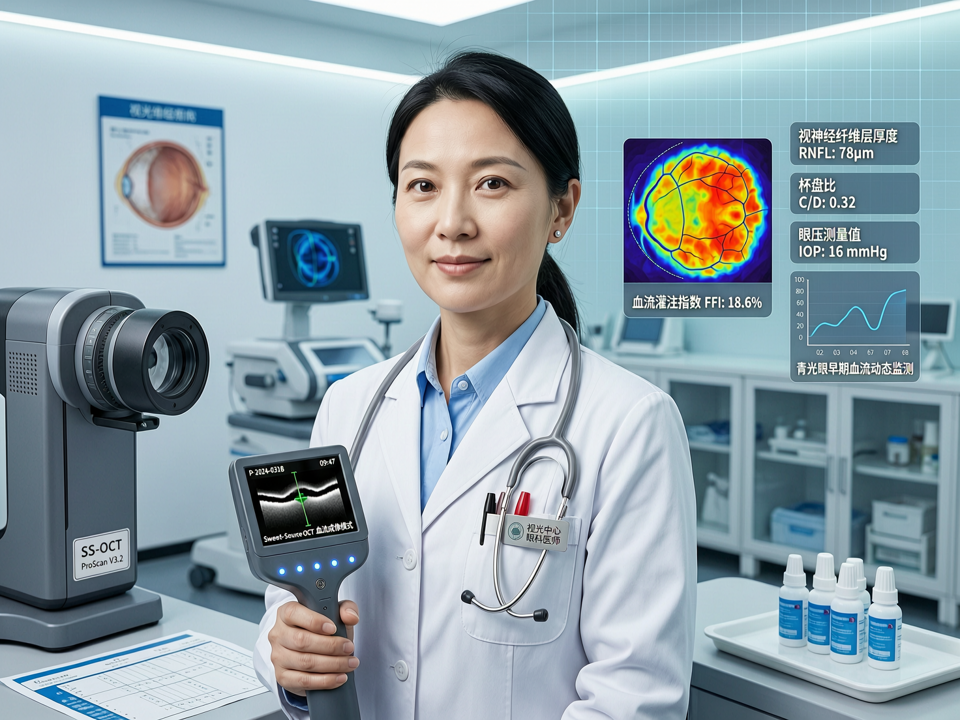 扫频OCT联合AI:破译青光眼早期血流密码,推动视光中心全生命周期眼健康管理落地