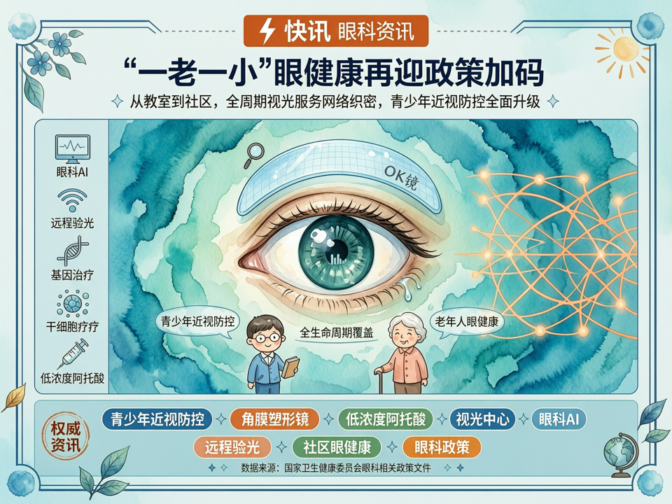 【快讯】“一老一小”眼健康再迎政策加码:从教室到社区,全周期视光服务网络织密