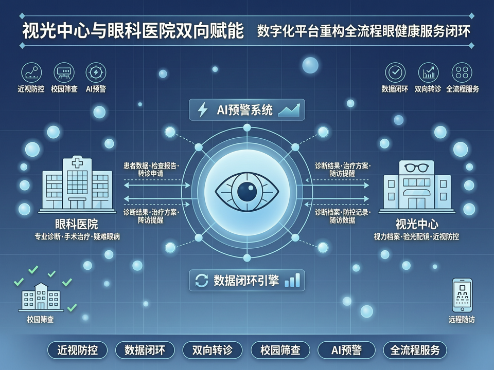 视光中心与眼科医院双向赋能:数字化平台重构全流程眼健康服务闭环