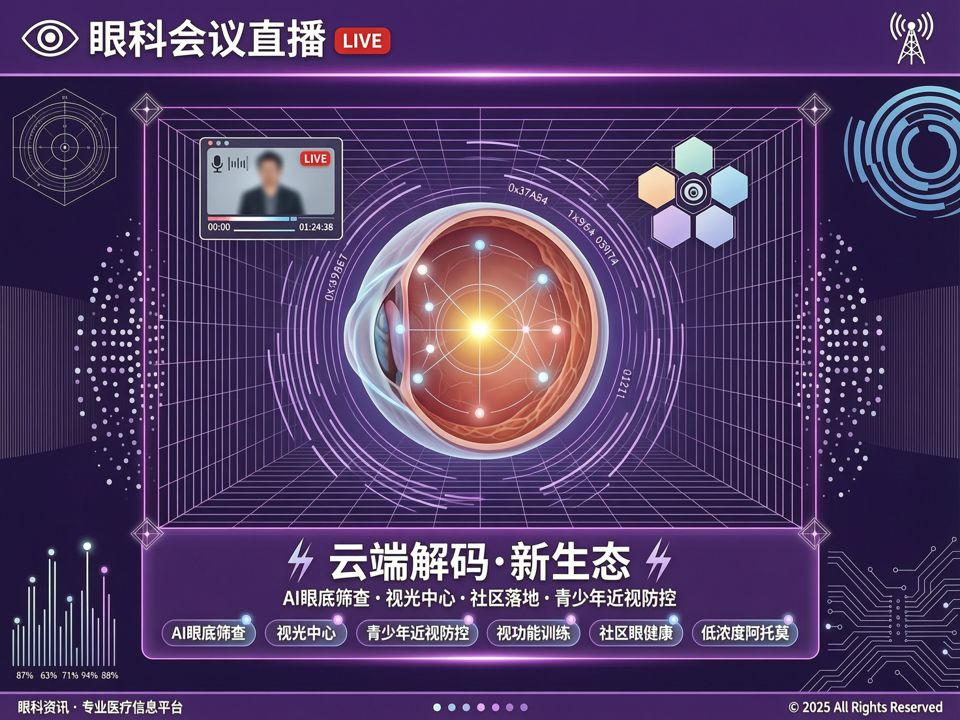 云端解码:眼科会议直播透视AI眼底筛查基层落地与视光中心社区化新生态