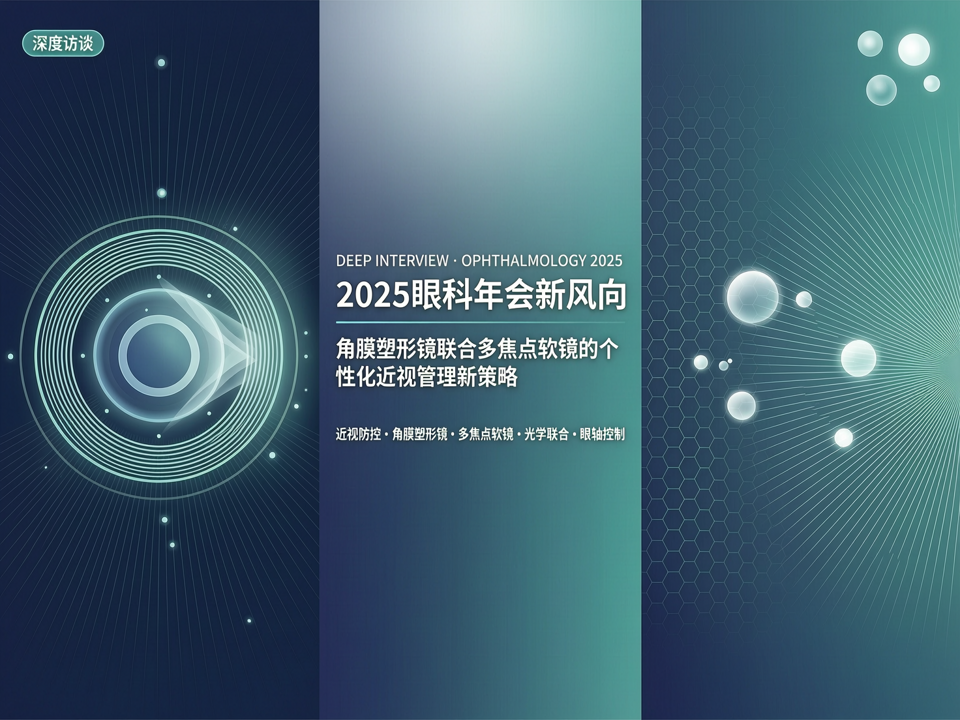 深度访谈 | 2025眼科年会新风向:角膜塑形镜联合多焦软镜的个性化近视管理新策略