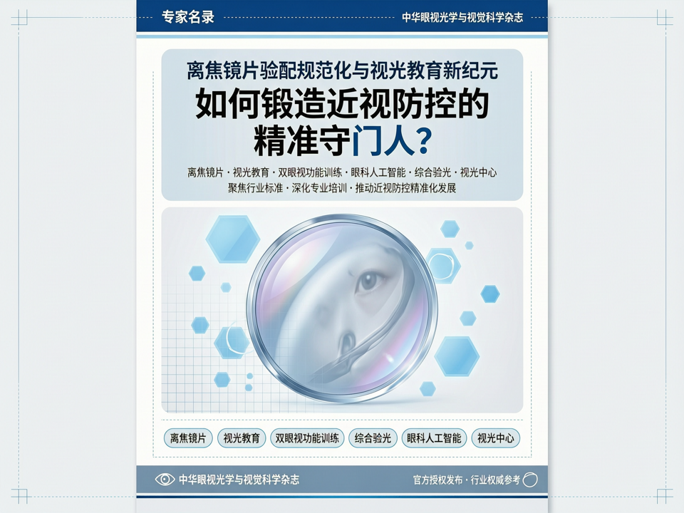离焦镜片验配规范化与视光教育新纪元:【专家名录】如何锻造近视防控的“精准守门人”?