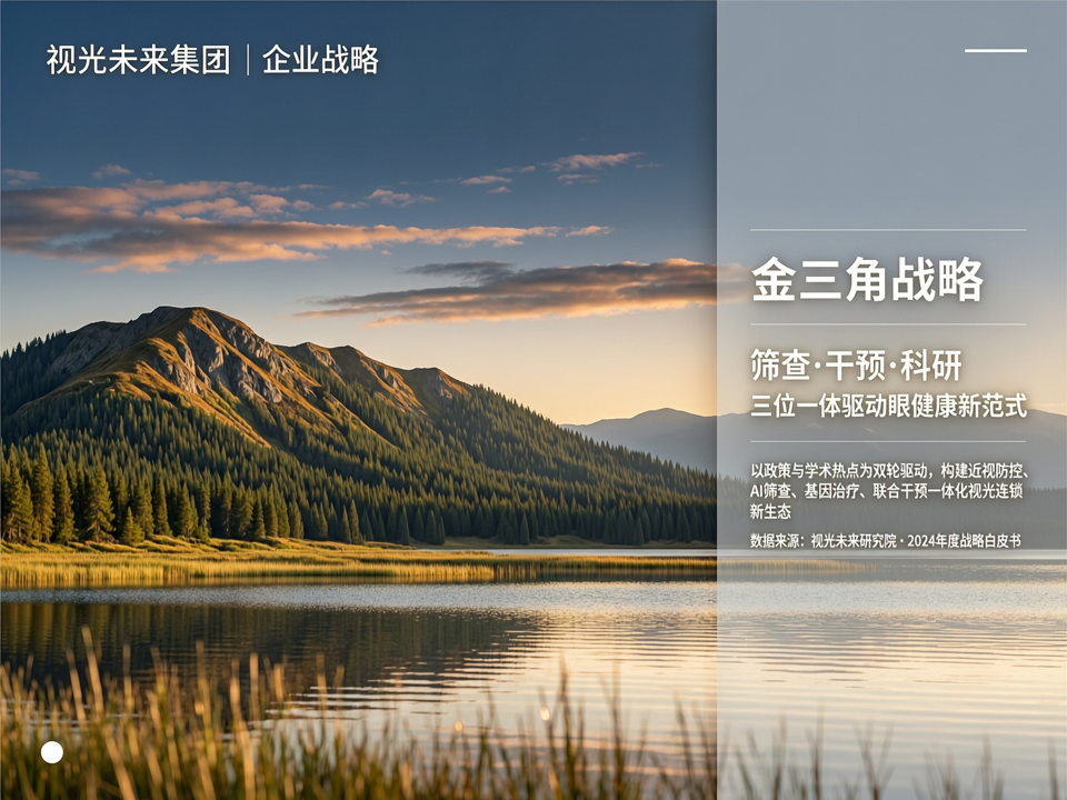 眼科企业的“筛查-干预-科研”金三角战略:以政策与学术热点驱动视光连锁新范式