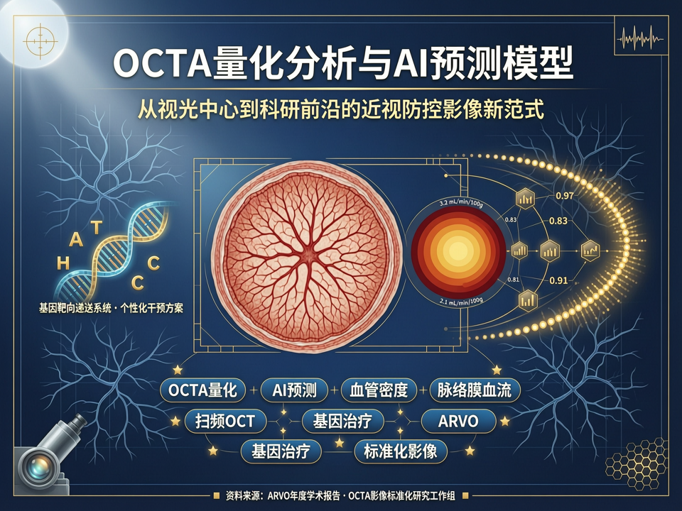 OCTA量化分析与AI预测模型:从视光中心到科研前沿的近视防控影像新范式