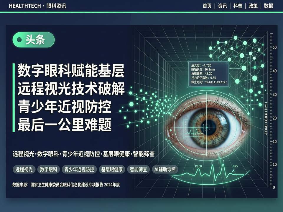数字眼科赋能基层:远程视光技术破解青少年近视防控“最后一公里”难题