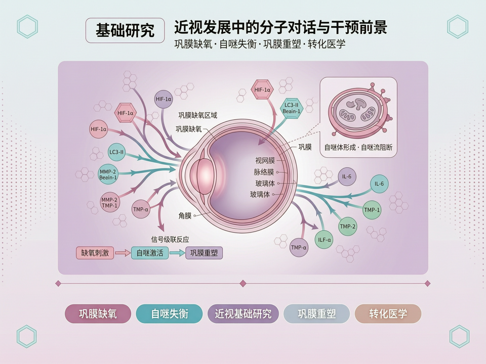巩膜缺氧与自噬失衡:近视发展中的分子对话与干预前景