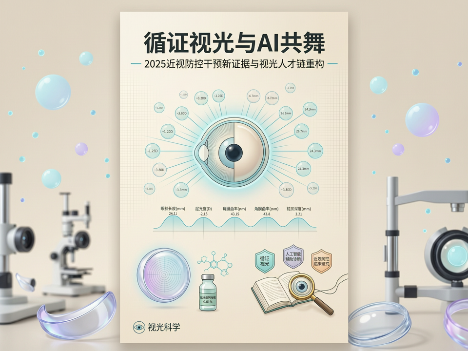 循证视光与AI共舞:2025近视防控干预新证据与视光人才链重构