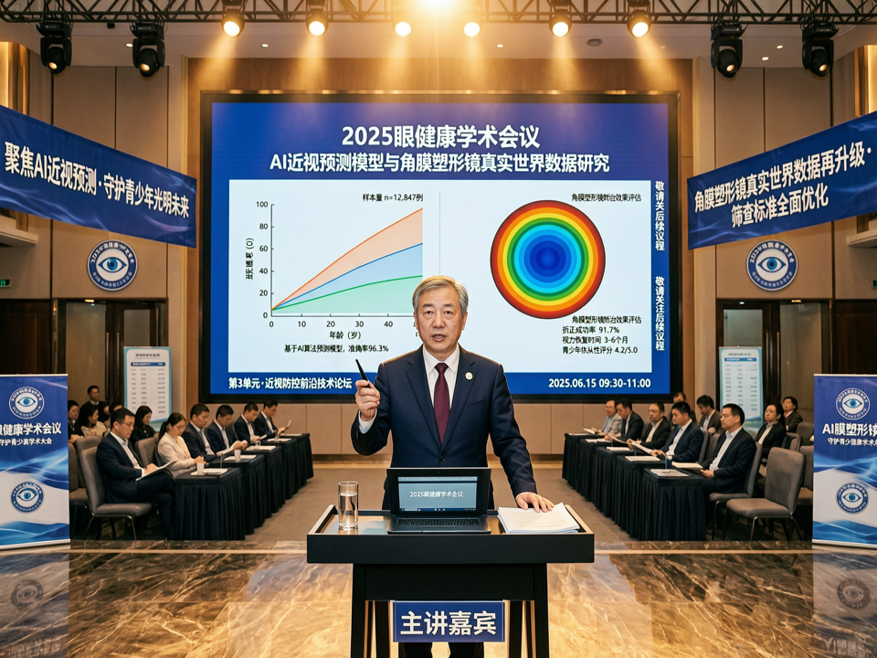 2025眼健康会议聚焦AI近视预测与角膜塑形镜真实世界数据:筛查标准再升级