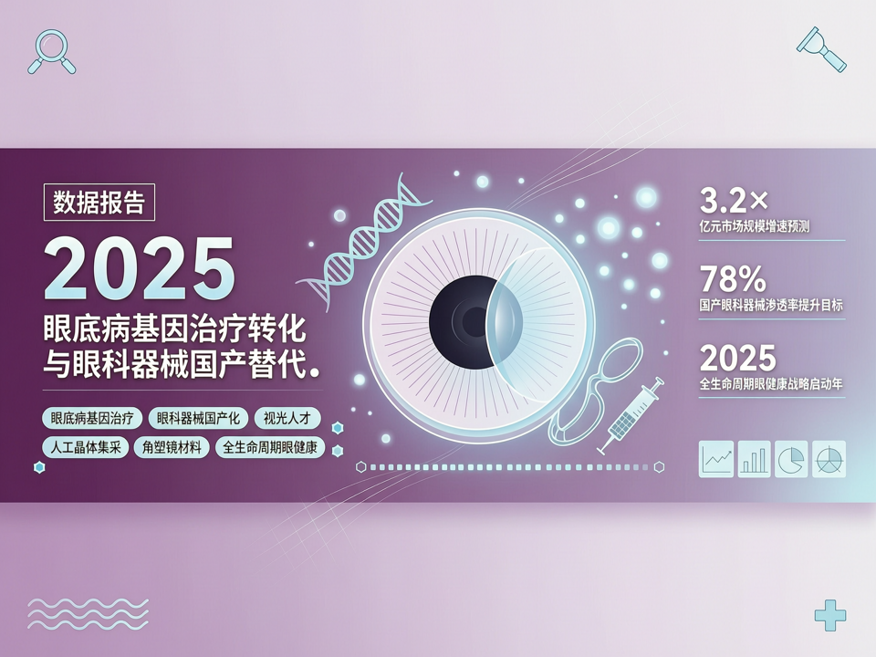 数据报告 | 2025眼底病基因治疗转化与眼科器械国产替代:临床数据与产业脉动