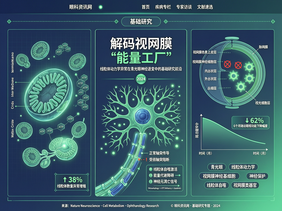 解码视网膜“能量工厂”:线粒体动力学异常在青光眼神经退变中的基础研究前沿