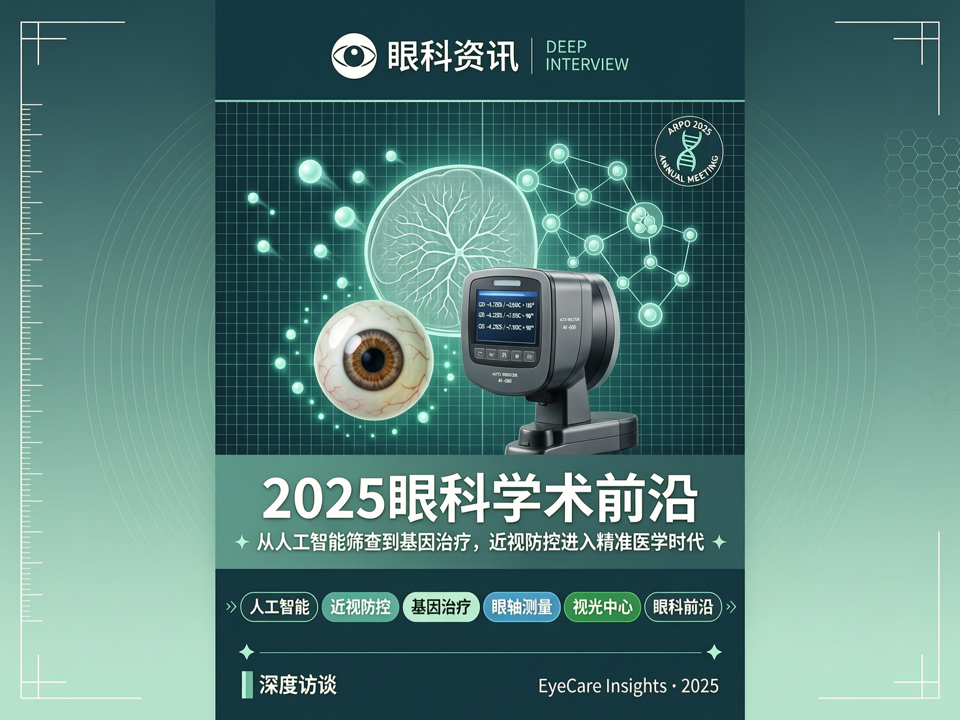 深度访谈 | 2025眼科学术前沿:从人工智能筛查到基因治疗,近视防控进入精准医学时代