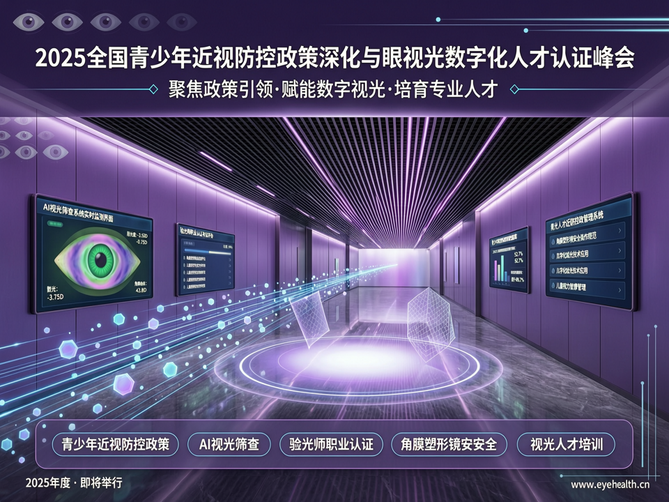 2025全国青少年近视防控政策深化与眼视光数字化人才认证峰会