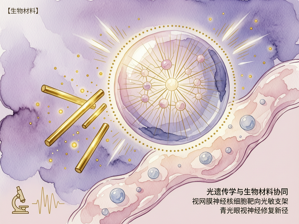 光遗传学与生物材料协同:视网膜神经节细胞靶向光敏支架开辟青光眼视神经修复新径