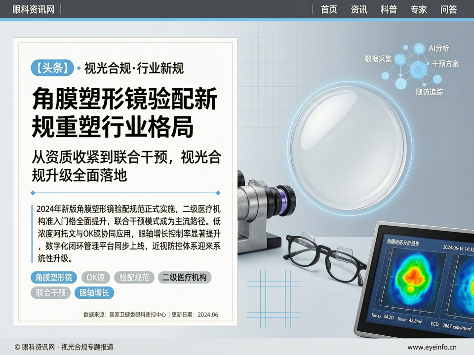 角膜塑形镜验配新规重塑行业格局:从资质收紧到联合干预的视光合规升级