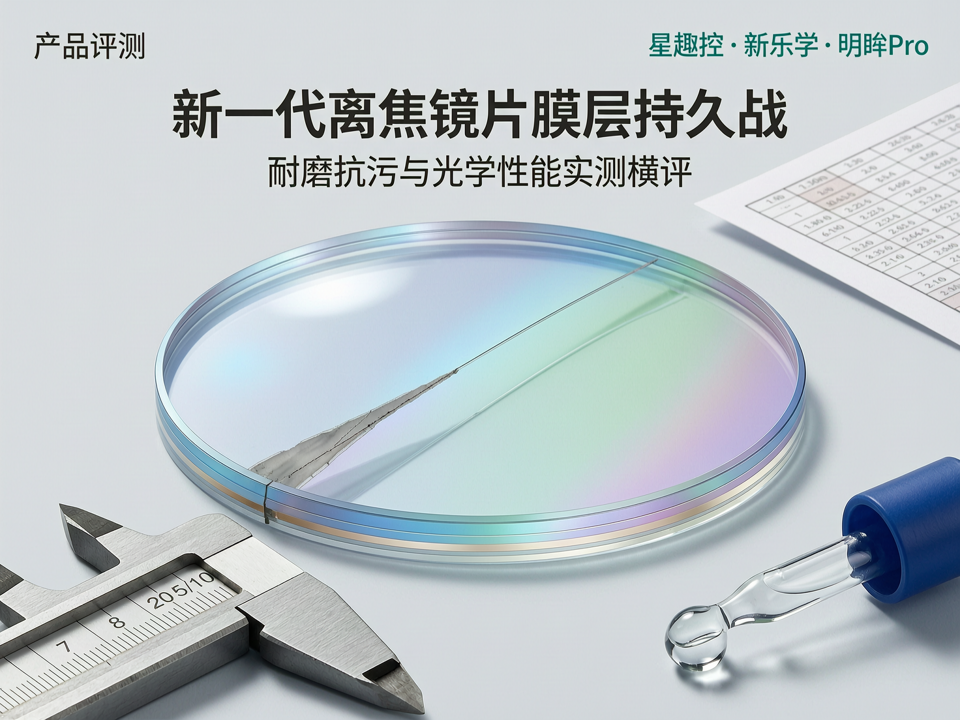 新一代离焦镜片“膜层持久战”:耐磨抗污与光学性能实测横评