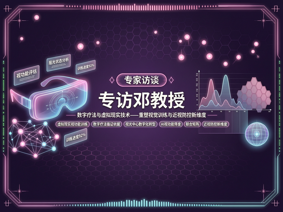 专访邓教授:数字疗法与虚拟现实技术——重塑视觉训练与近视防控新维度