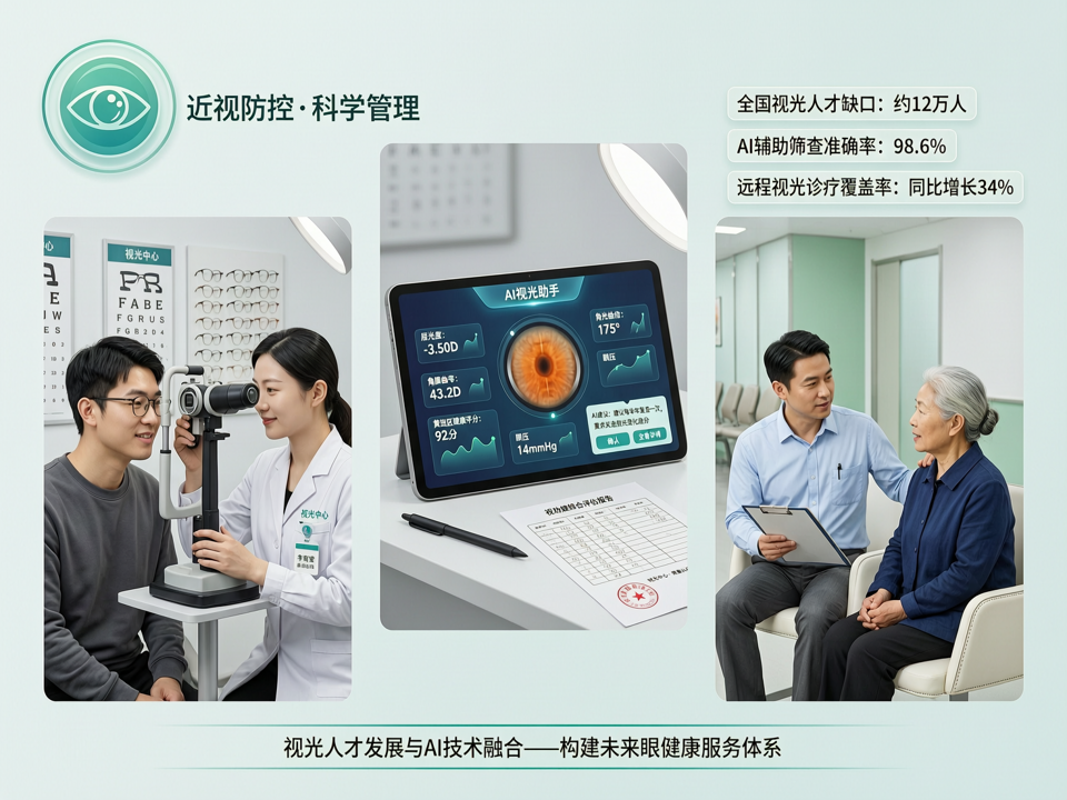 视光人才荒与AI替代焦虑:眼视光市场“软实力”缺口如何填补?