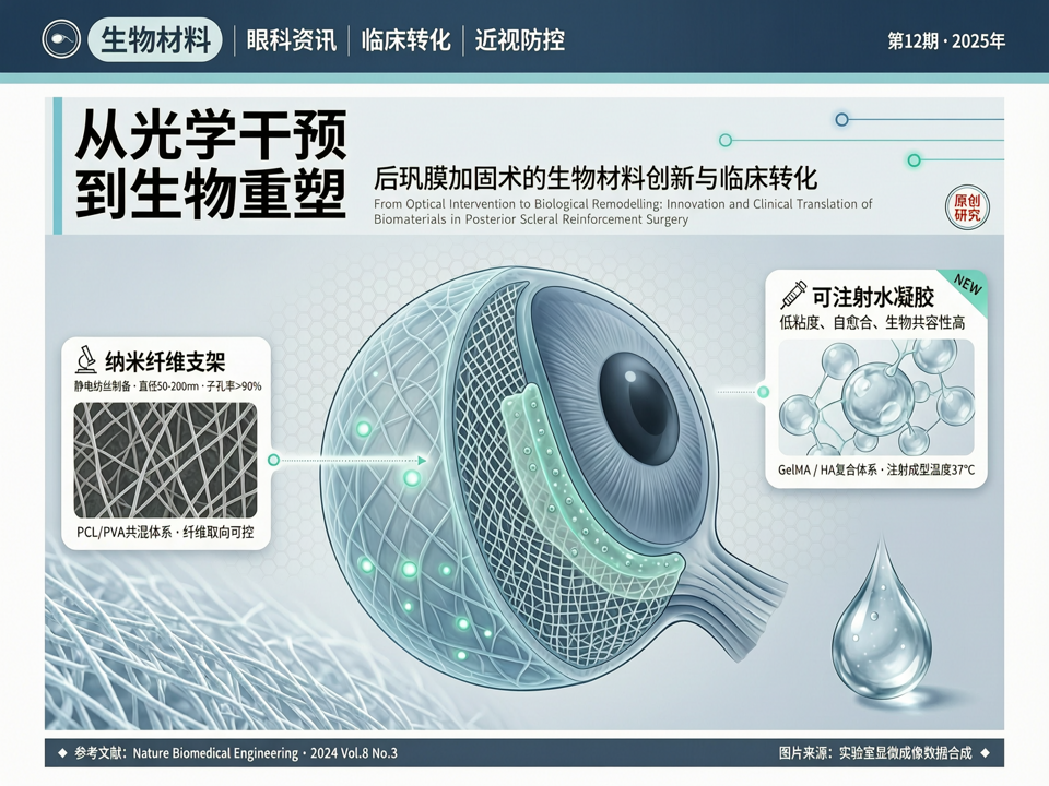 从“光学干预”到“生物重塑”:后巩膜加固术的生物材料创新与临床转化