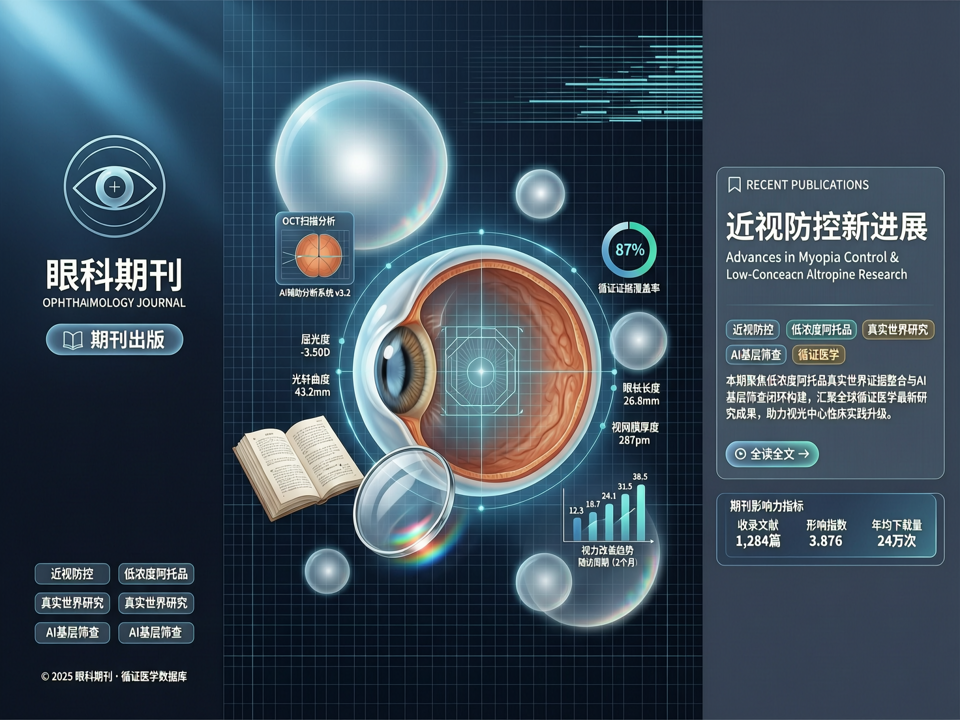 眼科期刊的知识枢纽:沉淀低浓度阿托品真实世界证据与AI基层筛查闭环