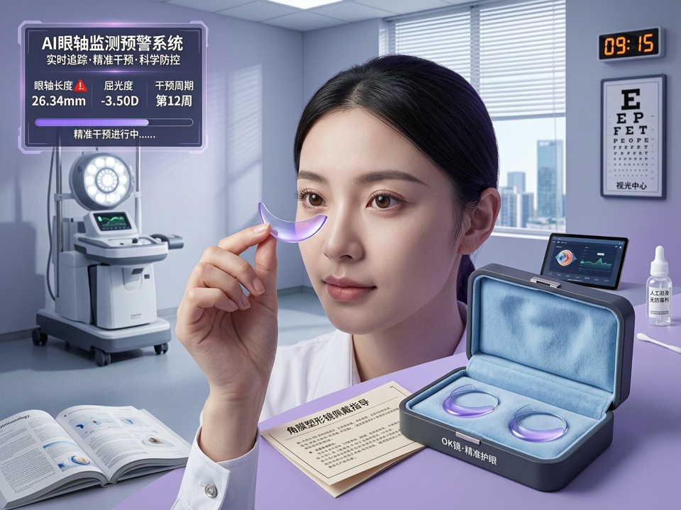 角膜塑形镜联合AI预警:我院视光中心启动青少年近视精准干预新项目