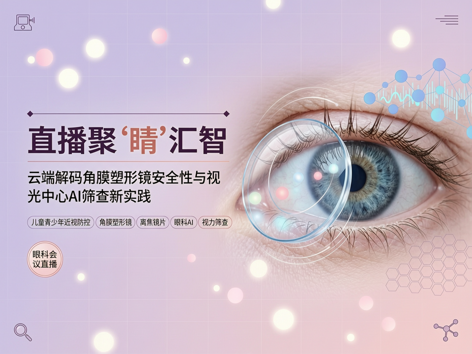 直播聚“睛”汇智:云端解码角膜塑形镜安全性与视光中心AI筛查新实践