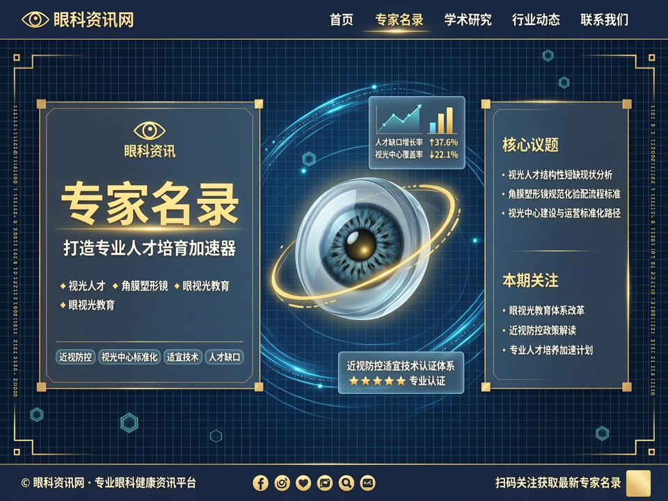 近视防控人才缺口与视光中心标准化:专家名录如何打造“专业人才培育加速器”?