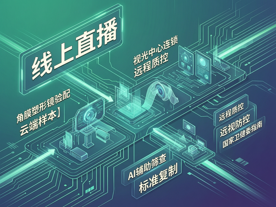 线上直播赋能视光中心连锁化:从标准复制到AI远程质控的“云端样本”