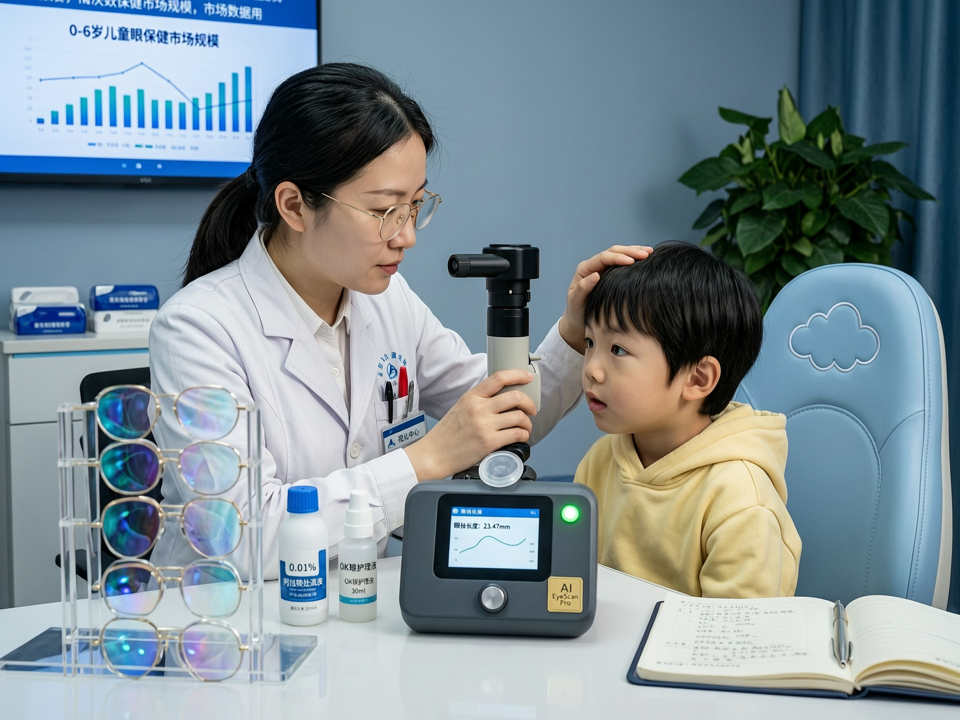 市场数据透视:0-6岁儿童眼保健政策深化,低浓度阿托品联合光学干预成视光终端增长新引擎