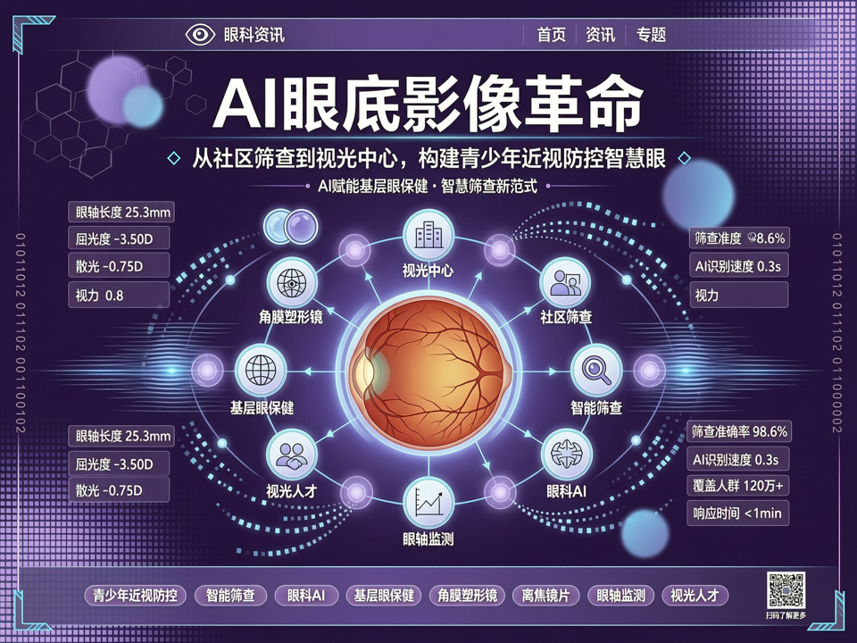 AI眼底影像革命:从社区筛查到视光中心,构建青少年近视防控“智慧眼”