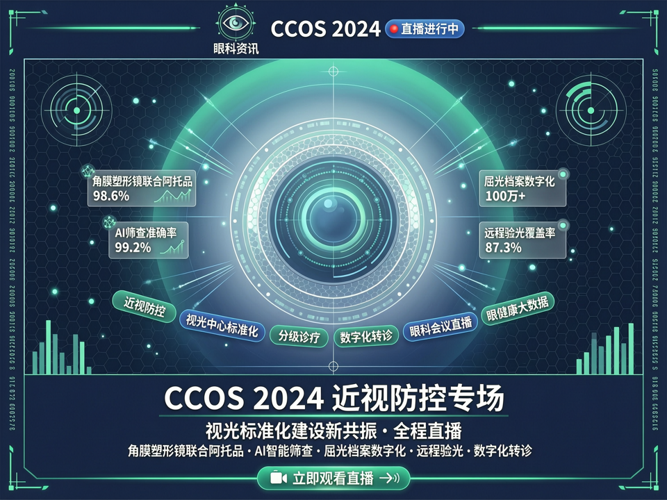 直播聚焦:CCOS 2024 近视防控专场与视光标准化建设的新共振