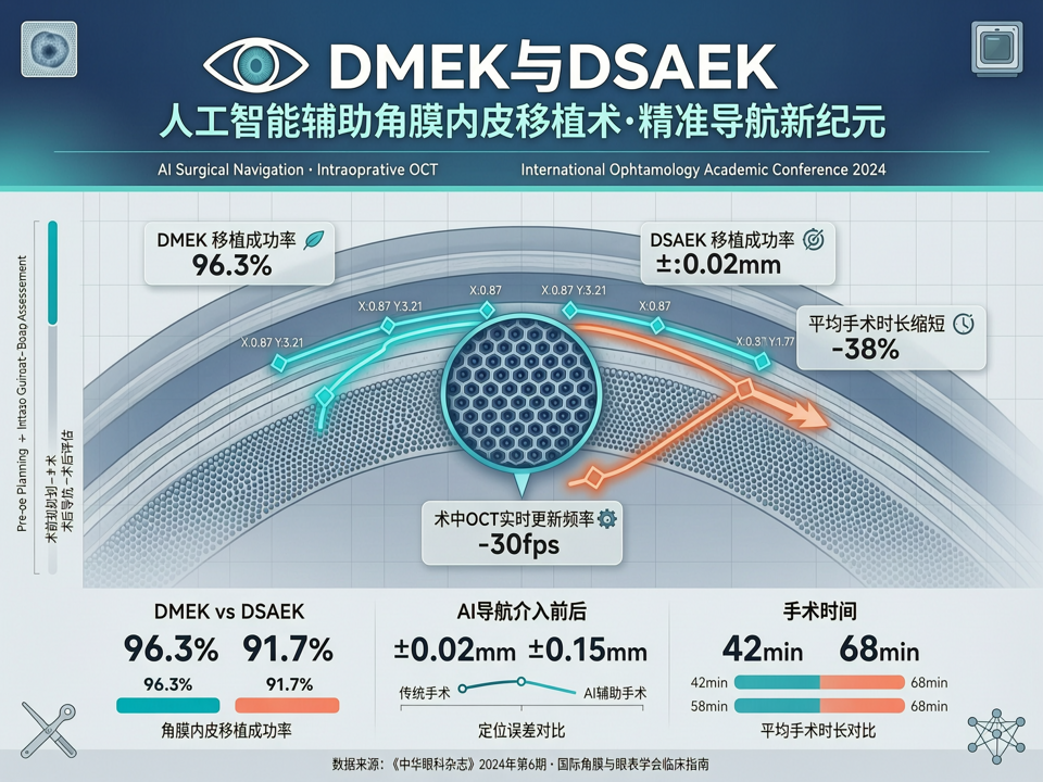 人工智能辅助角膜内皮移植术手术演示:DMEK与DSAEK的精准导航新纪元