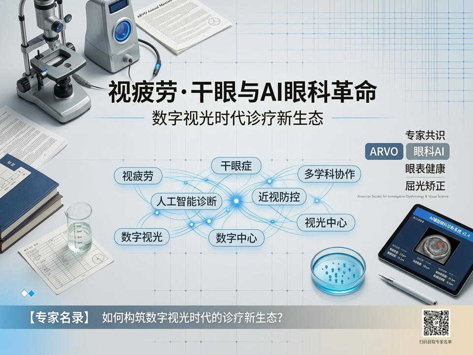 视疲劳干眼与AI眼科革命:【专家名录】如何构筑“数字视光”时代的诊疗新生态?