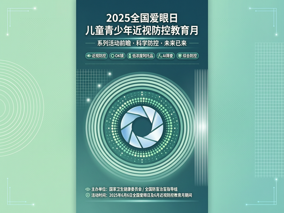 2025全国爱眼日主题宣传与儿童青少年近视防控教育月系列活动前瞻