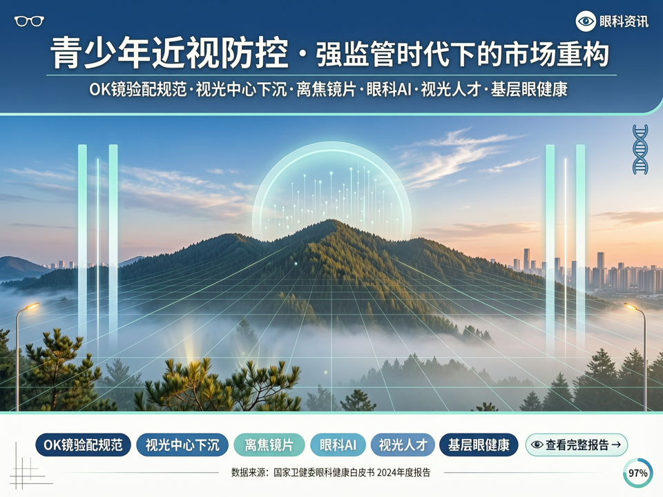青少年近视防控“强监管”时代:OK镜验配规范与视光中心下沉的市场重构