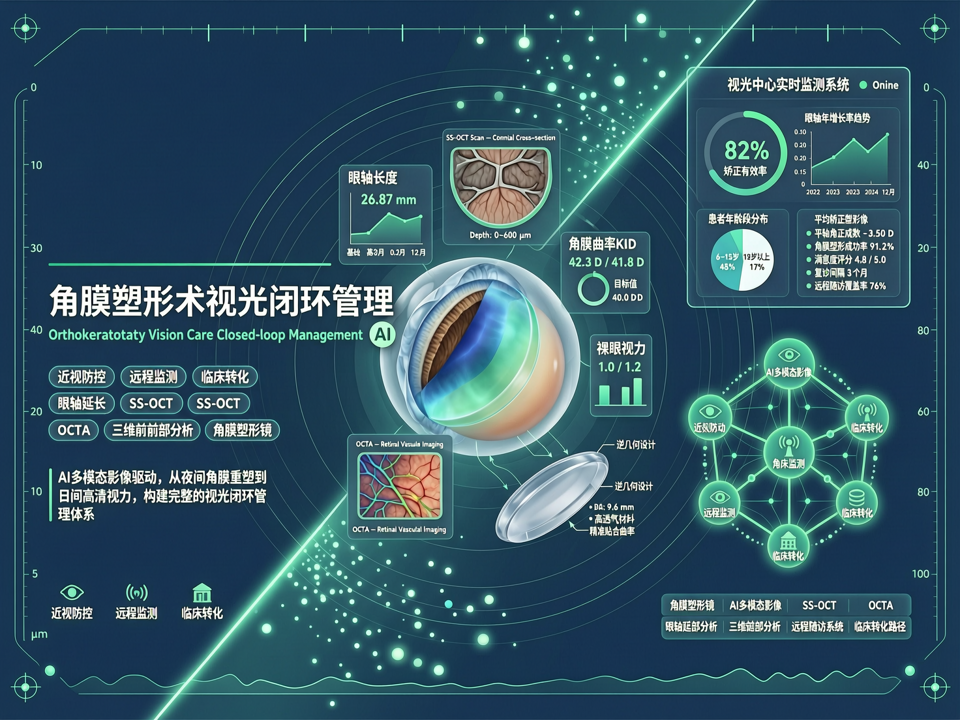 AI多模态影像与角膜塑形术:从夜间重塑到日间高清的视光闭环管理