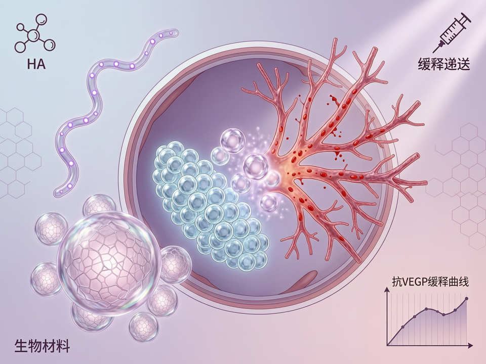 光交联透明质酸与抗VEGF缓释:生物材料在病理性近视脉络膜新生血管治疗中的协同策略