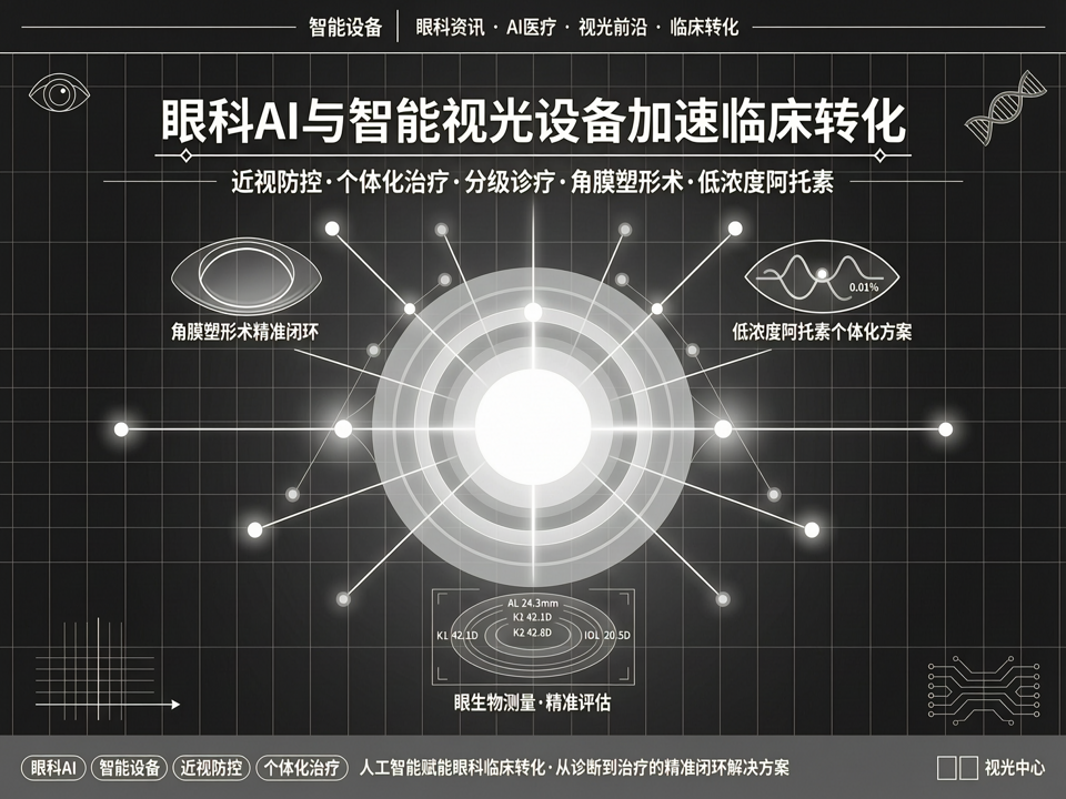 眼科AI与智能视光设备加速临床转化:从低浓度阿托品个体化到角膜塑形术的精准闭环