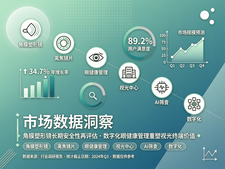 市场数据洞察:角膜塑形镜长期安全性再评估,数字化眼健康管理重塑视光终端价值