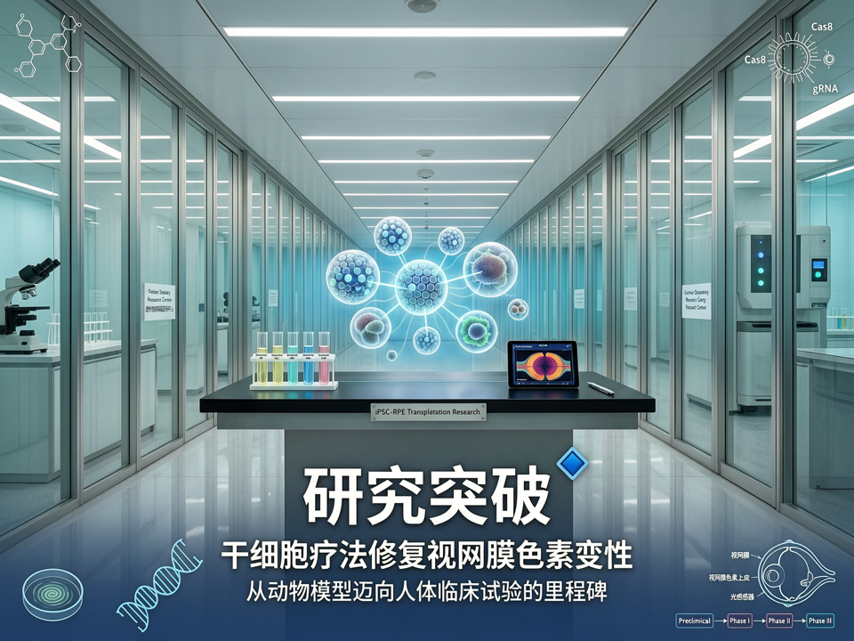 干细胞疗法修复视网膜色素变性:从动物模型迈向人体临床试验的里程碑