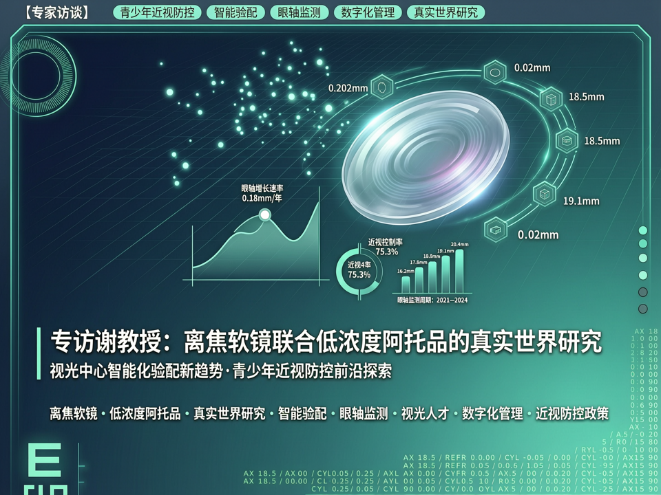 专访谢教授:离焦软镜联合低浓度阿托品的真实世界研究,与视光中心智能化验配新趋势