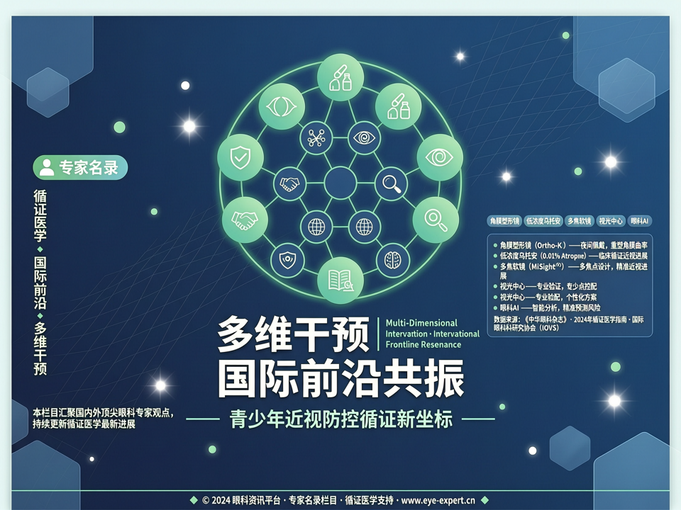 “多维干预”与“国际前沿”共振:【专家名录】如何锚定青少年近视防控的“循证新坐标”?