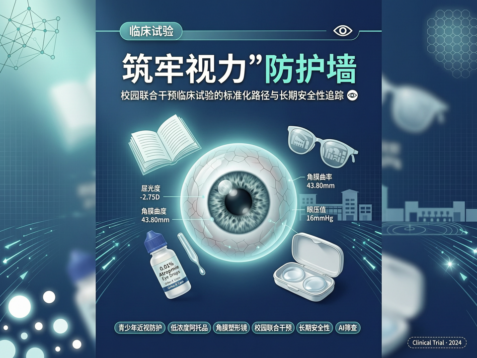筑牢视力“防护墙”:校园联合干预临床试验的标准化路径与长期安全性追踪
